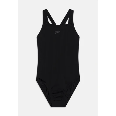 Imagen de Speedo Junior Girl&#039;S Eco Endurance+ Medalist Swimsuit Chlorine Resistance Recycled Fabric Comfort Fit Swimming Lessons Swim Holiday, Black, 4 Years