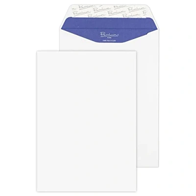 Imagen de Premium Pure Sobre (C5, 50 unidades, 120 g/m², 110 x 220 mm, cierre autoadhesivo, papel reciclado), color blanco