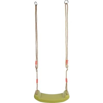 Imagen de Small Foot 10876 Heavenly Storm Columpio Infantil a Partir de 3 años, resistente la intemperie, juguete para exteriores, verde, 42 x 17 10 cm, longitud cuerda aproximadamente 190 cm
