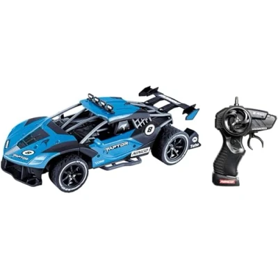 Imagen de Ninco NincoRacers Raptor. Coche Radio Control Escala 1/16. Bateria y Cargador incluidos. 2.4GHz. +6 años. (NH93166), Color Azul