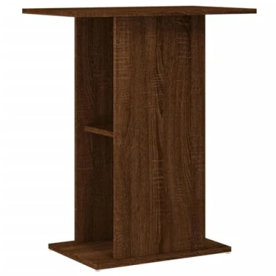 Imagen de vidaXL Soporte Acuario Madera ingeniería marrón Roble 60,5x36x72,5 cm
