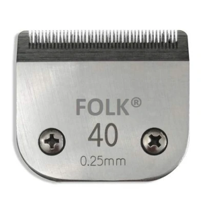 Imagen de Folk Cabezal Cuchillas Intercambiable Serie A5 de 0.25 mm 43 Puntas Numero #40, Size 40 Corte quirurgico cirugia, Wahl, Andis, Aesculap, Moser, Oster, Liveryman, GTS, Heiniger