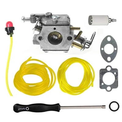 Imagen de Hippotech Carburador C1M H58 con juntas y línea de combustible para Ryobi Homelite 308070001 985597001 38cc 46cc Motosierra