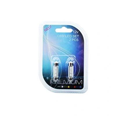 Imagen de M Tech BOMBILLAS LED SMD AZUL CANBUS PLAFON 36MM 12V C5W