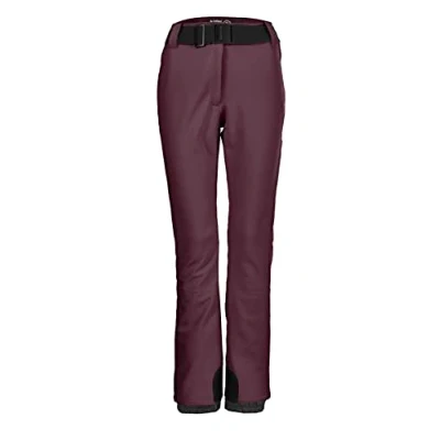 Imagen de KILLTEC Women&#039;s Pantalones de esquí/Pantalones Softshell con Falda Nieve y cinturón KSW 221 WMN SKI SFTSHLL PNTS, Ciruela Oscura, 42, 37328 000
