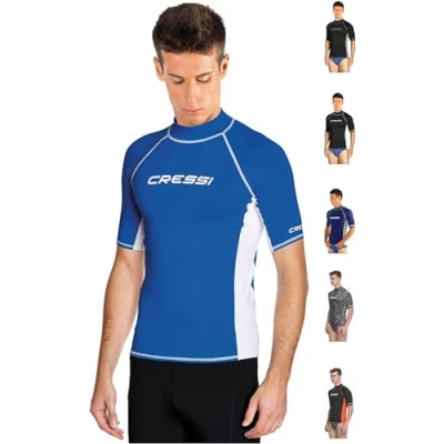 Imagen de Cressi Rash Guard Man, Hombre, Azul , XL