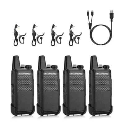 Imagen de Baofeng GT 22 Walkie Talkie Profesional, PMR446 Sin Licencia Recargables Carga Micro USB, 16 Canales, Auriculars, Batería de 1500 mAh, versátil y fácil Uso con