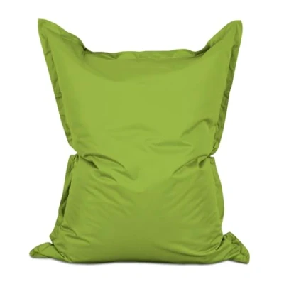Imagen de Lumaland Puff Pera Gigante Bean Bag XXL para Interior &amp; Exterior con Funda Lavable 140cm x 180cm Bolsa de Frijoles rellenable Incl. 380 litros Perlas EPS [Verde Manzana]