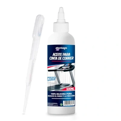 Imagen de Plantawa Aceite para cintas de correr 500ml Efectividad Probada Limpieza y Seguridad Aplicación Precisa Universal Respetuoso Beneficios Duraderos Silicona Pura Ideal Gimnasios.