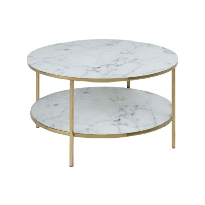 Imagen de AC Design Furniture Rom Mesa de centro, 80 x 45 cm (largo ancho alto), blanco