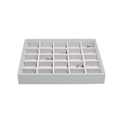 Imagen de Stackers Joyero de tamaño Mediano, Color Gris (Pebble Grey) Capa para Accesorios