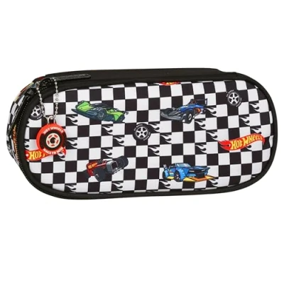 Imagen de sarcia.eu Hot Wheels Estuche Escolar compartimentado, bolsita en Coches, para niño 5x22x10cm (Hot Compartimentado)