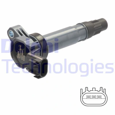 Imagen de DELPHI GN10392 12B1 Bobina de encendido 3 12 CHEVROLET: Spark