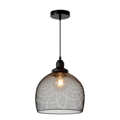 Imagen de Lucide MESH Lámpara colgante Ø 28 cm 1xE27 Negro