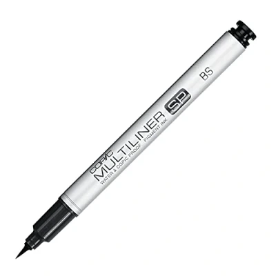 Imagen de Copic Multiliner SP Rotulador de Tinta Pigmento Negro, para Arte y Manualidades, Colorear, gráficos, resaltadores, diseño, Anime, Profesionales Principiantes, Suministros Libros