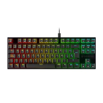 Imagen de Oversteel KOVAR Teclado TKL Gaming USB, Retroiluminación RGB, Switch Mecánico Outemu Red, Anti Ghosting, Layout Español PC/MAC/Android