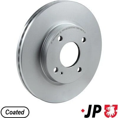 Imagen de JP GROUP 1563105400 Disco de freno Eje delantero 258 23 4 ventilado revestido FORD: FIESTA 6, 6 Van, KA+ Hatchback