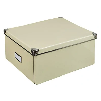 Imagen de Idena Caja de cartón rígido con tapa reforzada metal, incluye campo rotulación, aprox. 36 x 28 17 cm. , color, modelo surtido