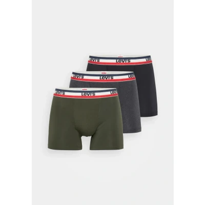 Imagen de Levi&#039;s LOGO Boxer Brief 3 PACK Culotte, Hombre, Talla: Medium, Khaki