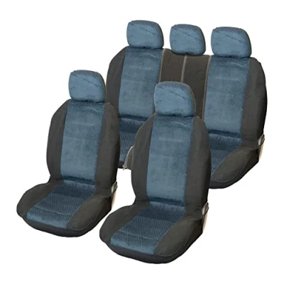 Imagen de CARPOINT Denver 0310312 Cubreasiento azul claro Poliéster delante y detrás