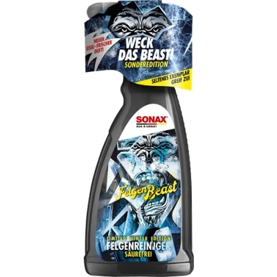 Imagen de SONAX FelgenBeast WinterEdition Limpiador de llantas (1 litro), edición especial &quot;Winter&quot; en limitada, solo mientras haya existencias, número referencia 04333410