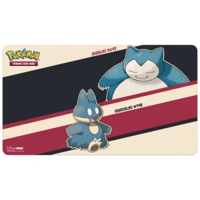 Imagen de Ultra Pro Snorlax &amp; Munchlax Playmat para Pokemon, ideal juegos de cartas y batallas contra amigos enemigos, perfecto uso en casa u oficina como alfombrilla ratón PC