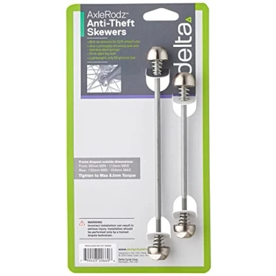 Imagen de Delta Unisex Pinchos axelrodz Pernos de liberación rápida, Plata