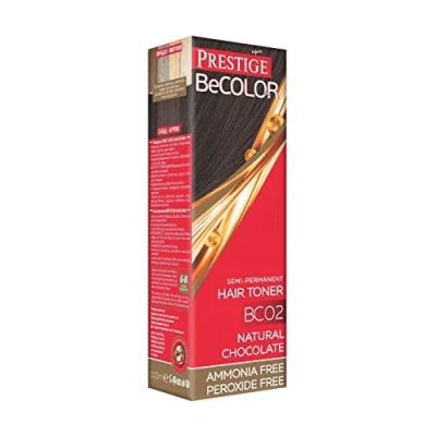 Imagen de Vips Prestige BeColor Tinte Semi Permanente Color Chocolate Natural BC02, Sin Amoniaco Peroxide