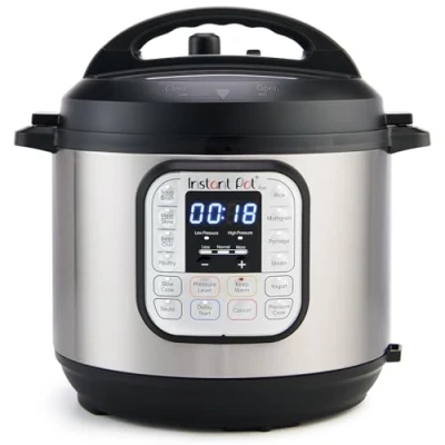 Imagen de Instant Pot Duo 80 7 en 1 Olla a Presión Eléctrica con Función de Arrocera, Cocción Lenta, Yogurtera, Vaporera, 8 L