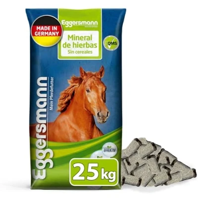 Imagen de Eggersmann Mein Pferdefutter Terminal de Hierbas sin Cereales 25 kg Alimento Mineral para Caballos apoyar el metabolismo Adecuado sensibles a Las alergias