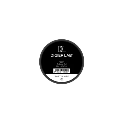 Imagen de DIDIER LAB Fiber Gel Constructor Uñas Autonivelante Soft White Sin HEMA Builder UV LED Ultra Resistente para Reparaciones y Extensiones Fácil de Aplicar 50g