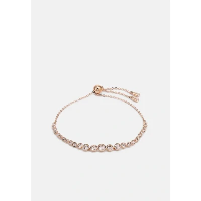 Imagen de Swarovski Pulsera Emily, Tallas redondas combinadas, Rosa, Baño tono oro rosa