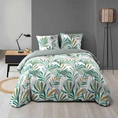 Imagen de douceur d&#039;intérieur Louna Juego de Cama 3 Piezas (240 x 220 cm), Microfibra Estampada