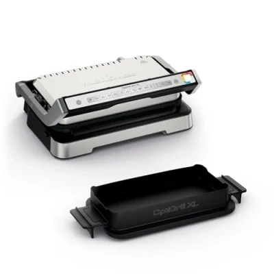 Imagen de Moulinex Optigrill 4 en 1 XL, parrilla eléctrica, barbacoa y horno un único dispositivo, comida completa, capacidad para 6 8 personas, indicador de cocción, 12 programas automáticos, placas