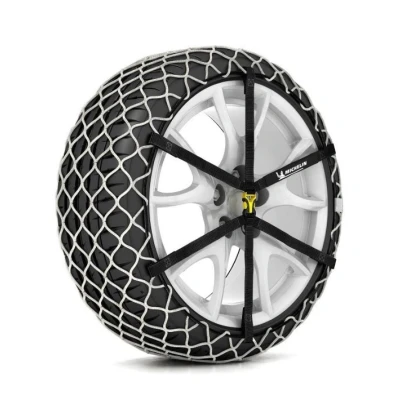 Imagen de Michelin Easy Grip Limited 008327 Cadenas para nieve con tensor de cadena instrucciones montaje, bolsa almacenamiento Nylon