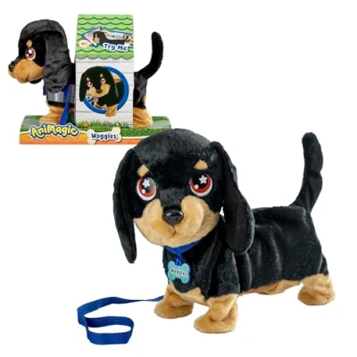 Imagen de Bizak Animagic Waggles, Peluche Interactivo, + 2 Años, Adorable y Diverto Perro Salchicha, Muy Suave, Camina, Ladra Mueve la Cola (64559091)