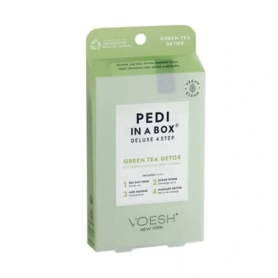 Imagen de VOESH Pedicure Spa Set 4 en 1 Green Tea Sens Salt Scrub Masque loción de masaje