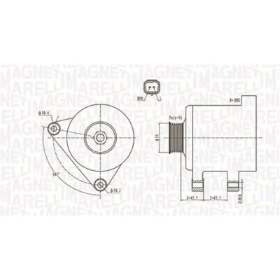 Imagen de MAGNETI MARELLI 063731674010 Alternador 12V 150A CITROËN: Xsara Picasso, Berlingo / First I Furgón, C5 Hatchback, PEUGEOT: 206 Hatchback