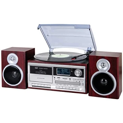 Imagen de Trevi TT 1072 Dab Sistema de Tocadiscos estéreo Bluetooth con Receptor Digital Dab/Dab+