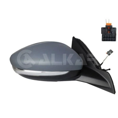 Imagen de Espejo retrovisor Alkar 6132312 derecha imprimado con sensor de temperatura, Ajuste por cable, convexo OPEL: Corsa F Hatchback