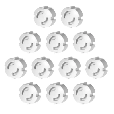 Imagen de Protector infantil enchufable para enchufes de Offgridtec, 12 unidades, color blanco, 007310