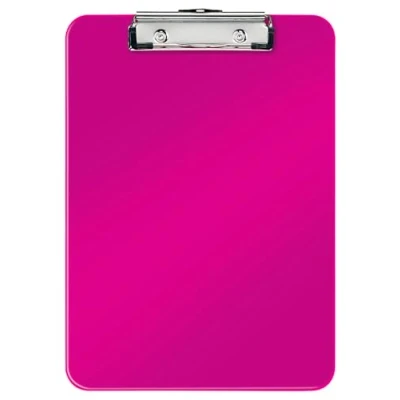Imagen de LEITZ 39710023 Capeta MINICLIP WOW con pinza DIN A4 metálica color fucsia metalizado