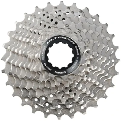 Imagen de SHIMANO 11v CS R8000 11.13 14 16 18 20 22 25 28 32 Cassettes, Adultos Unisex, Negro, 11 Dientes