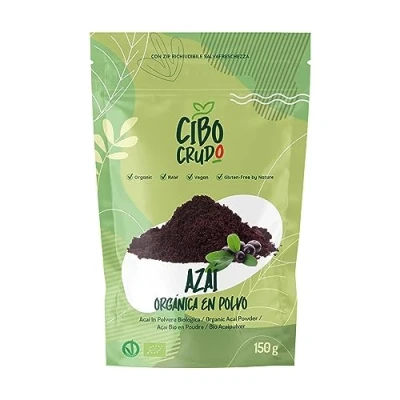 Imagen de Acai en Polvo Ecologico 150g. de Bayas Açai Congelado. Extracto Crudo la Pulpa por Bowl o Batidos. Organic Berry Powder.