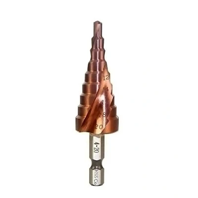 Imagen de Mengshen Cobalto Broca de Paso 4 20mm HSS M35 Ranura en Espiral Mango Hexagonal Herramienta Perforación Multifuncional Cortador Agujero para Corte Madera Acero Inoxidable Step Drill