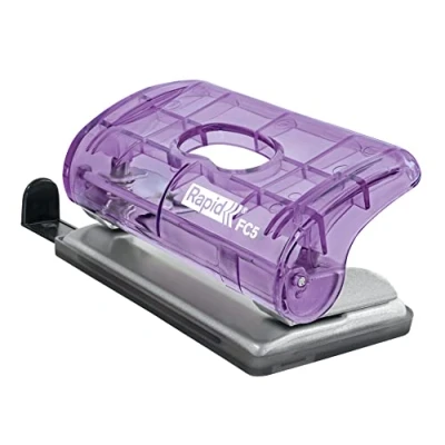 Imagen de Esselte Perforadora de Papel 2 Orificios, Taladradora con Capacidad Hasta 10 Hojas, Compacta, Hogar, Escuela y Oficina, Gama Colour&#039;Breeze, Lavanda, 5001334