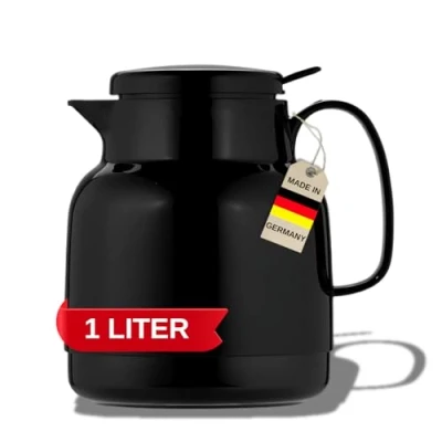 Imagen de Helios Mondo Jarra de vacío plástico, Negro, 1.0 Litre