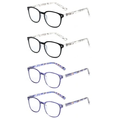 Imagen de JM Gafas de Presbicia y Lectura. Cómodas Duraderas con un Diseño Único. Para Mujer. +0.5 [Pack 2x Grises Azules]