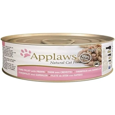 Imagen de APPLAWS CAT LATA ATÚN/GAMBAS 70 gr