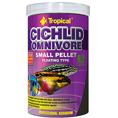 Imagen de Cichlid Omnivore Small Pellet 250ml / 90g Alimento para Peces cíclidos omnívoros jóvenes y pequeños